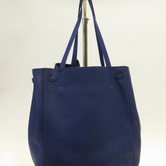 Celine Cabas Phantom Tote with Belt Cobalt Blue - Picture 3 of 8